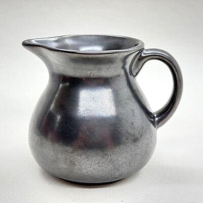 VINTAGE PRINKNASH KERAMIK MILCHKÄNNCHEN METALLGLASUR STUDIO HANDARBEIT LANDHAUS