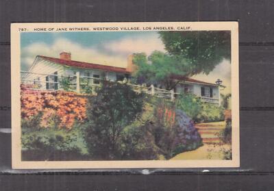 CALIFORNIA, JANE WITHER'S HOME, WESTWOOD VILLAGE, c1940 ppc., unused.