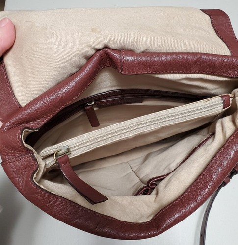Lucky Brand Backpack Bag With Flap and Grommet Detail Brown - Picture 14 of 20