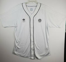 adidas originals baseball jersey in white stripe