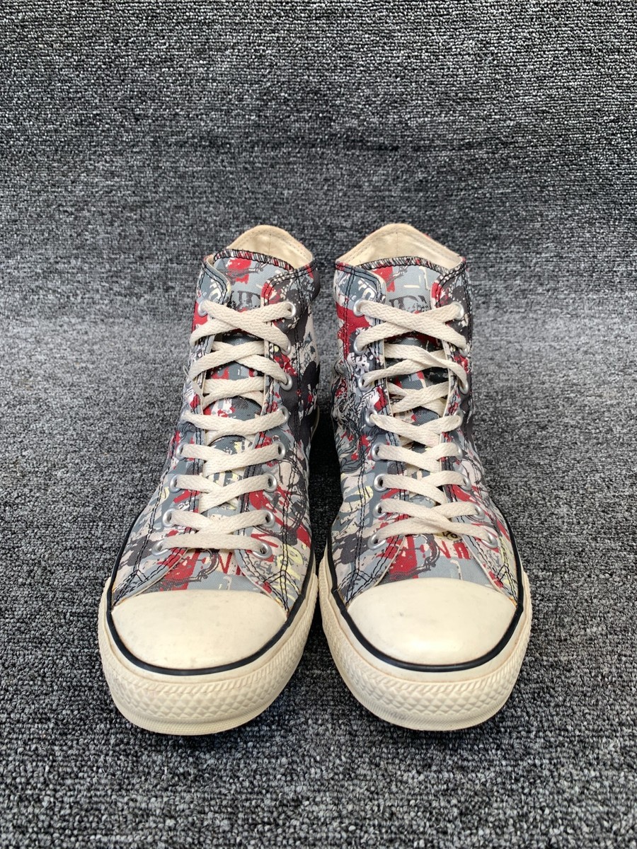 Vintage Converse Size 6 Custom Graffiti Chuck Taylor All Star High Top, Artisan Graffiti Custom Converse High Top Shoes - Etsy main image 4