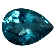0.82 ct Wonderful Pear Cut 7 x 5 mm Brazil Paraiba Blue Apatite Gemstone