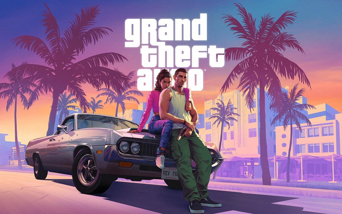 Grand Theft Auto VI Video Game GTA 6 Poster Canvas Print Poster 24X36"