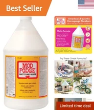 Quick-Drying 128 oz Water-Resistant Matte Sealer for Crafters & DIY Projects