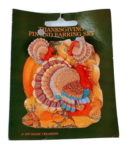 Orecchini Spaventapasseri Artigianali USA – Halloween/Thanksgiving, Ganci In Acciaio - Foto 4