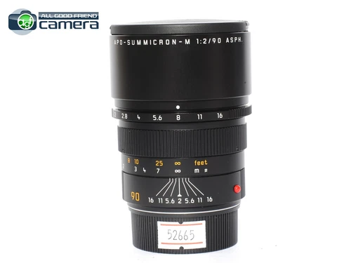 Leica APO-Summicron-M 90mm F/2 ASPH. Lens Black 11884 *MINT-*