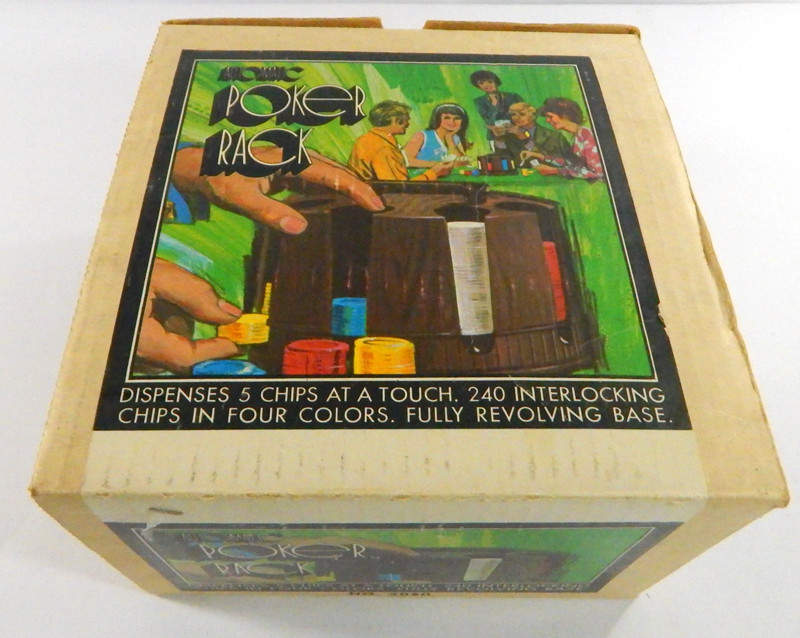 Vintage Pleasantime Automatic Poker Rack with 300chips eBay