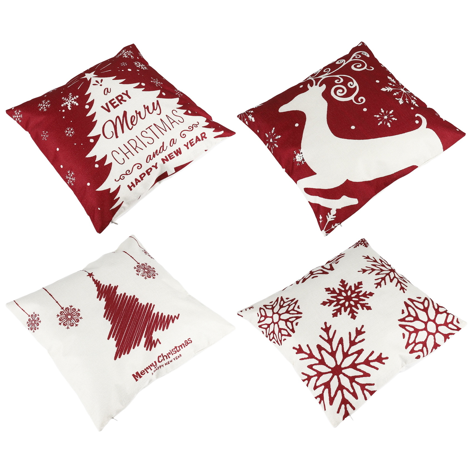 Christmas Pillow Covers 18X18 Set of 4, Decor for Home5877-image