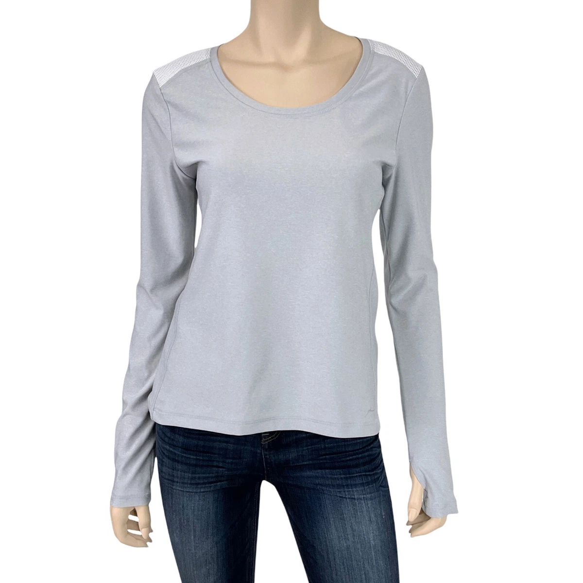 White long hotsell sleeve activewear