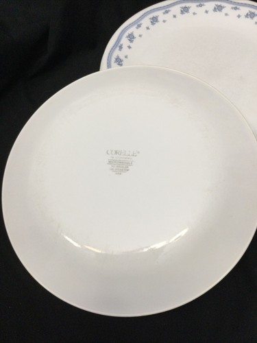 Vintage Corelle Corning Ware Morning Blue Dinner Plate 10.5" Set of 6 - Picture 3 of 4