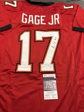 Russell Gage Jr Autographed Signed XL Custom Buccaneers Jersey-JSA Witnessed