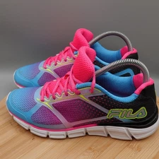 Fila Shoes Kids 6 Women 7.5 Multicolor Casual Running Sneakers 3RM00594-458 Flaw