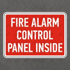 Fire Alarm Control Panel Inside Osha Compliance Safety Sign Sticker 25924