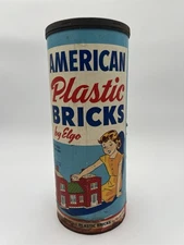 Vintage Elgo American Plastic Bricks 115 piece tube Similar to Lego