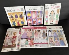 McCall s Simplicity 18 Doll Clothes Sewing Patterns Lot Of 7 Uncut