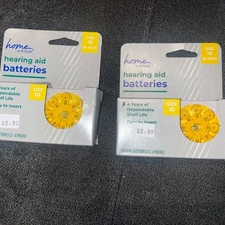 NEW Home By Rite Aid Sz 10 Hearing Aid Batteries 48 (2 Packs)