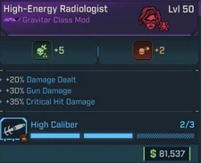 Borderlands 4 🌟 HARLOWE HIGH ENERGY RADIOLOGIST 🌟 +5 MELTDOWN CLASS MOD 🌟