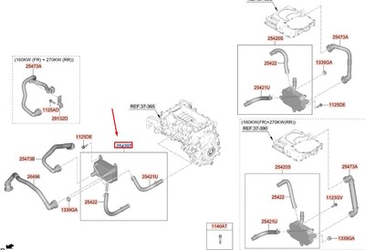 KIA EV6 CV Frontmotorölöl Kühler ASSY 254N0GI000 NEUE EREINE