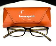 VTG DKNY DY4557 3270 Mens Blue Brown Edgy Rectangle Eyeglasses FRAMES ONLY
