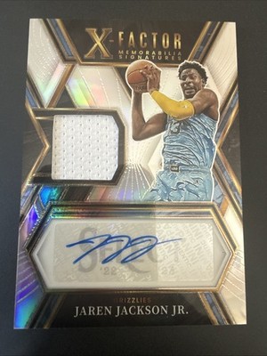 2022 Panini Select - Jaren Jackson Jr. X-Factor Game Used Patch Autograph /149