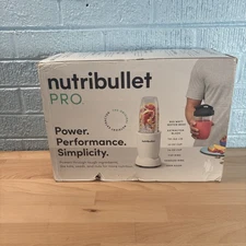 New Damaged Box NutriBullet Pro 900-Watt Hi-Speed Blender/Mixer 9 piece White