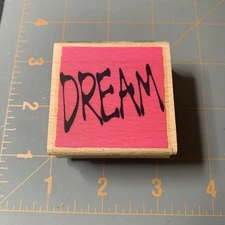 VAP! Scrap Wood Rubber Stamp- Dream