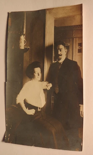 Rudolf Storz with woman portrait/photo