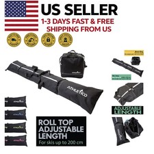 Ski Bag and Boot Bag Combo Unpadded Fits Skis up to 200cm