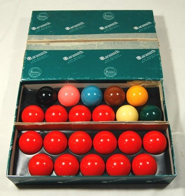 Saluc Belgian Aramith Premier Snooker Bälle 52,4 mm 22 Kugeln inkl. Spielball