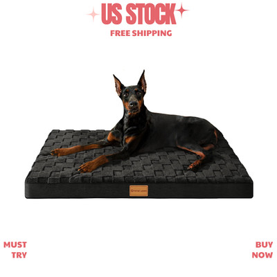 NEW Orthopedic Jumbo Dog Bed Extra Large 56x40 Waterproof Egg Crate Foam Removab