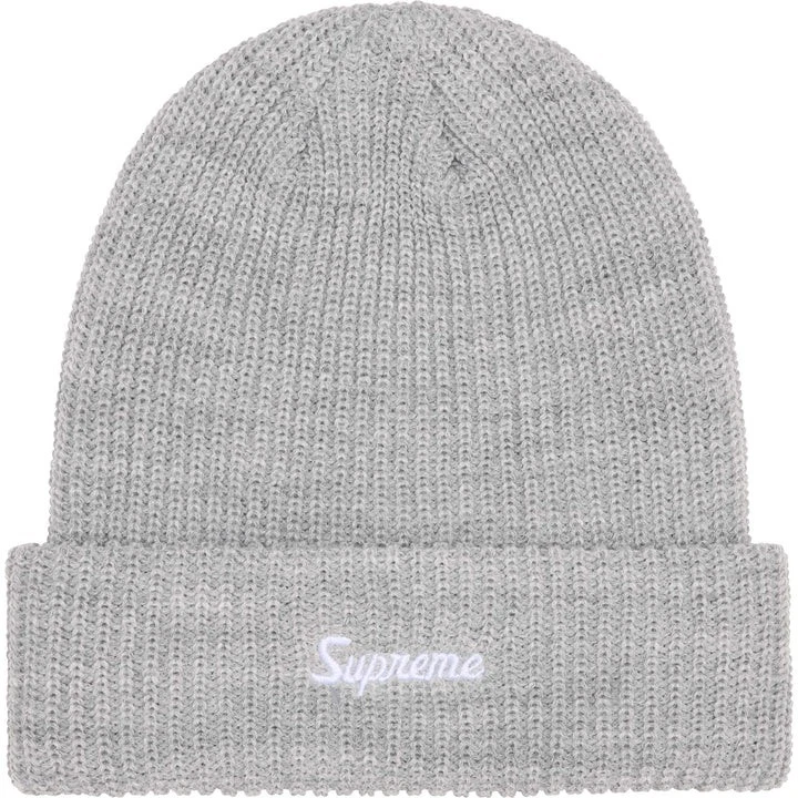 Supreme Loose Gauge Beanie (25FW) Heather Grey