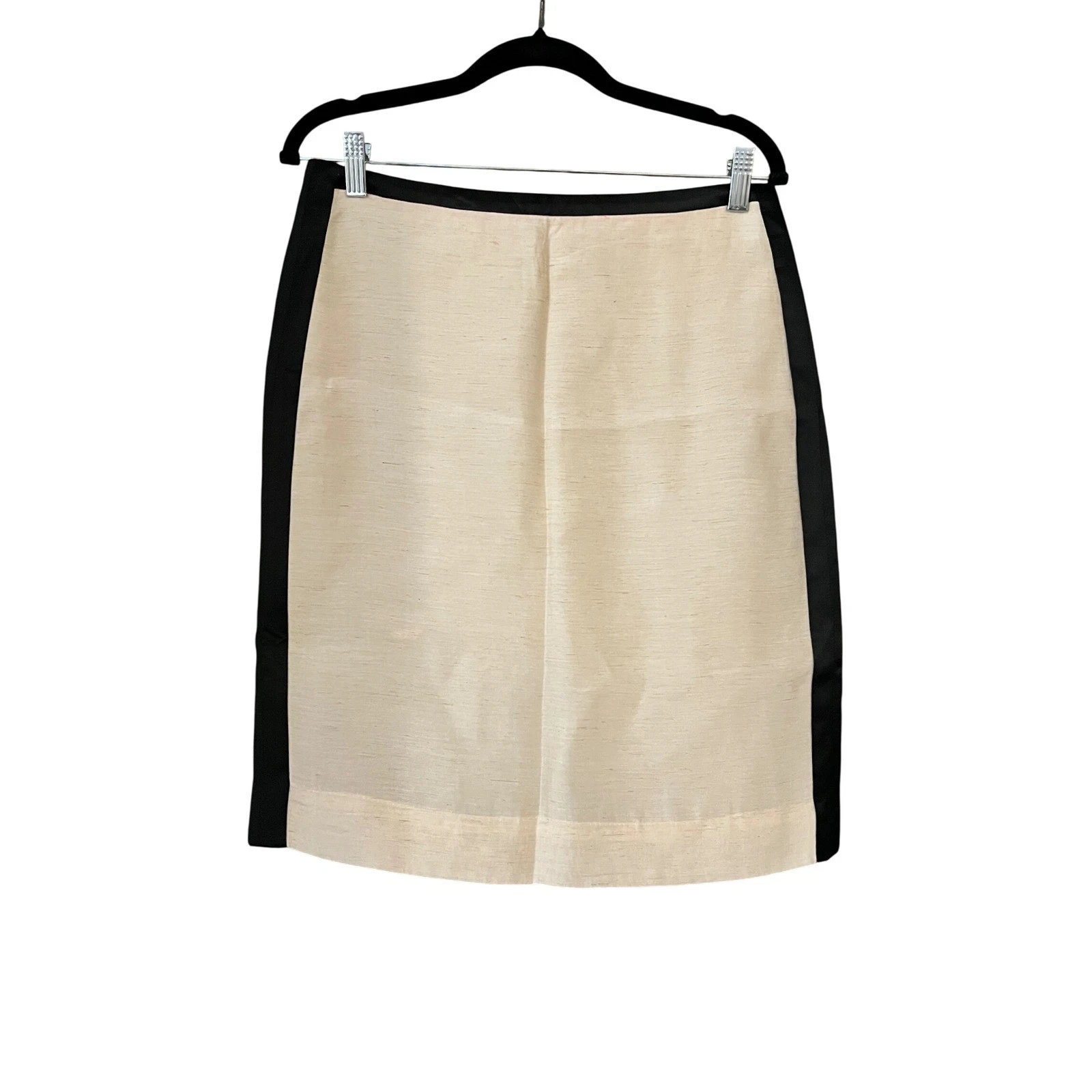 J.Crew Skirt Women's Size 6 Beige Black Trim Knee Length Career Cocktail
Opens in a new window or ta