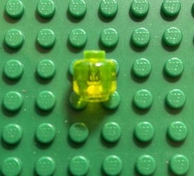 Lego Batman JOKER BOMB Trans Neon Green Alien Monster Minifig Head 7782 7783