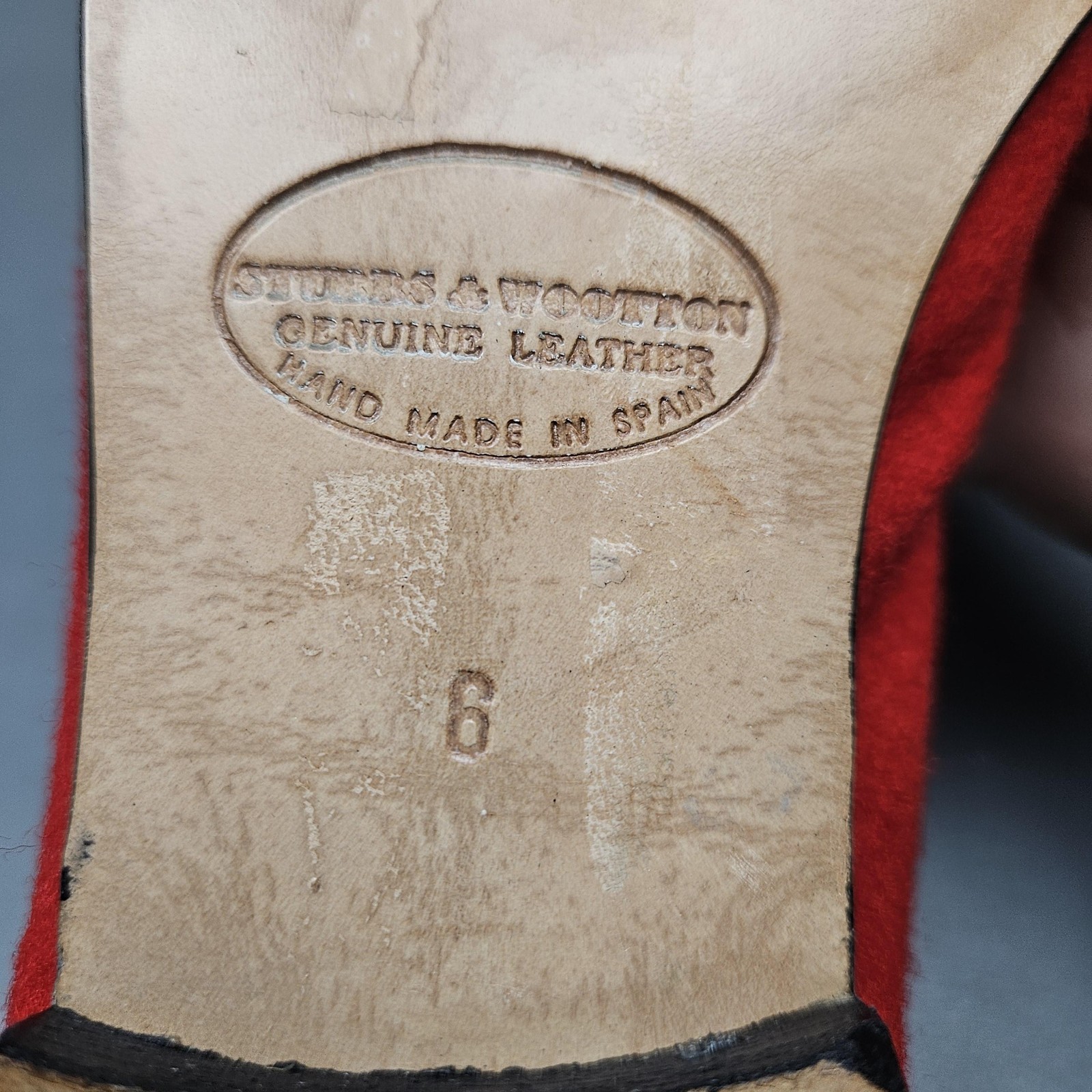 Stubbs & Wootton Shoes Womens 6 Red Felt Wool Smoking Loafers Crest Slippers