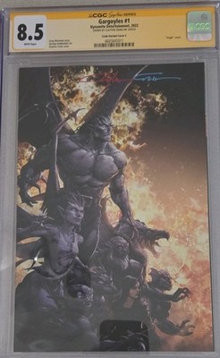 Dynamite Gargoyles #1 Crain Variant Cover C Virgin CGC 8.5 Signed Clayton Crain