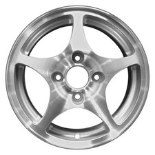 For Honda Civic 01-05 Alloy Factory Wheel 5-spoke Bright Sparkle Silver 15x6.5