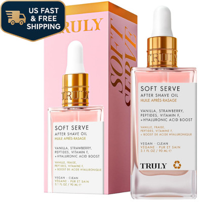 US STOCK Truly Beauty Soft Serve After Shave Oil Hydrating Treatment 3.1 oz