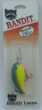 Bandit BDT236 2" Deep Diver Lure 1/4 oz Chartreuse Blue Scale Back Mustad Hooks