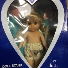 Hi I'm Ginny - Vogue doll #70016 8" poseable vinyl doll 1984 new in box W/stand