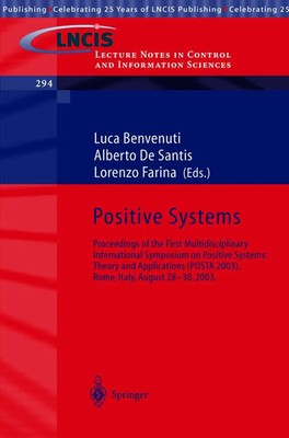 Luca Benvenuti (u. a.) | Positive Systems: Theory and Applications | Taschenbuch