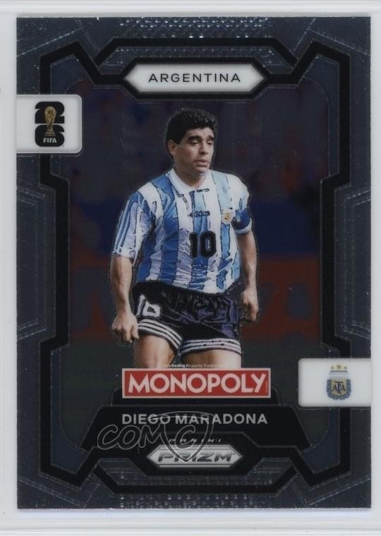 2026 Panini Prizm Monopoly FIFA World Cup Diego Maradona #3 01ge