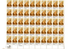 U.S. COMM SHEET OF 50 SCOTT#1941 1981 20ct JOHN HANSON MNH P#11111