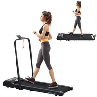 HOMCOM Foldable Walking Treadmill w/ LED Display, Blue
