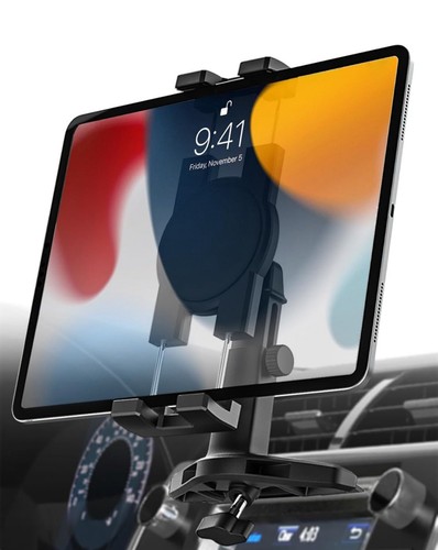 Support Téléphone Tablette Emplacement CD Voiture Support Van Camion Support Fixe Bras Réglable 360° - Photo 3/24