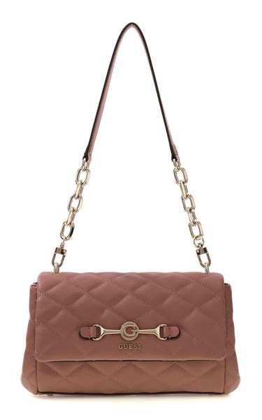 Guess Frances Flap Shoulder Bag Schultertasche UmhäNgetasche Tasche Rosewood Neu-image
