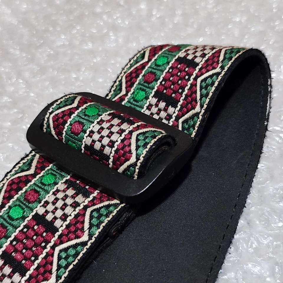 Alça de guitarra Takamine preta jeans ajustável acessórios confortáveis E316 - Imagem 3 de 4