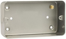 CLICK - 40mm 2 Gang Metalclad Back Box