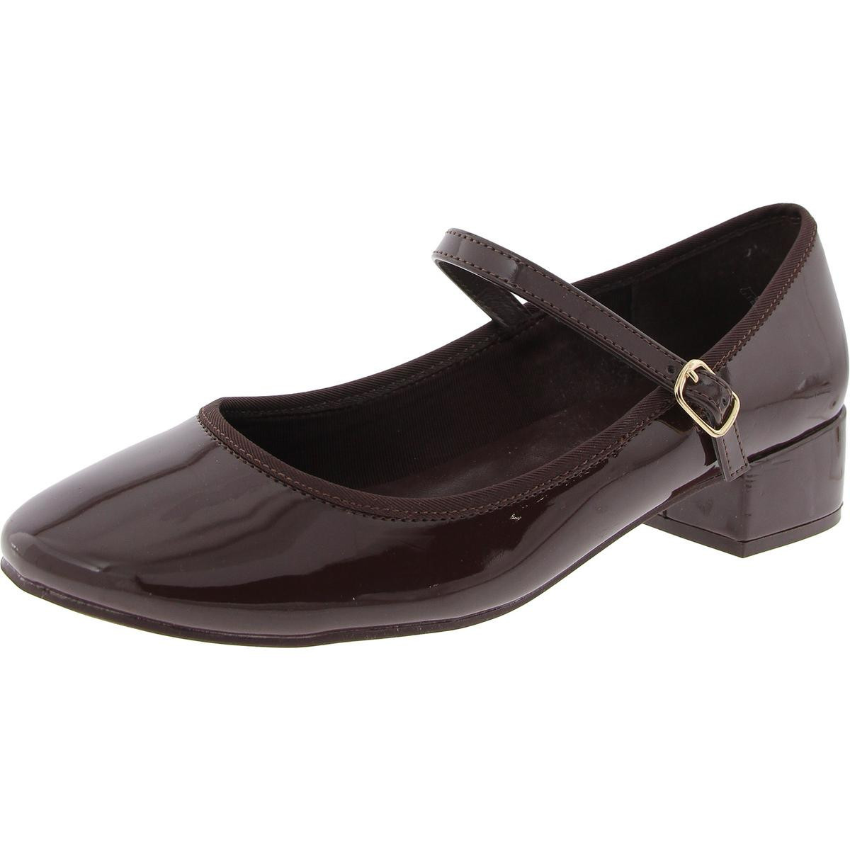 Женская пачка Madden Girl, коричневые нарядные туфли Mary Janes, 8, средний размер (B, M), BHFO 3495