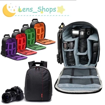Camera Backpack Shoulder Bag Waterproof Case for Canon Nikon Sony DSLR Digital - Image 1 of 4