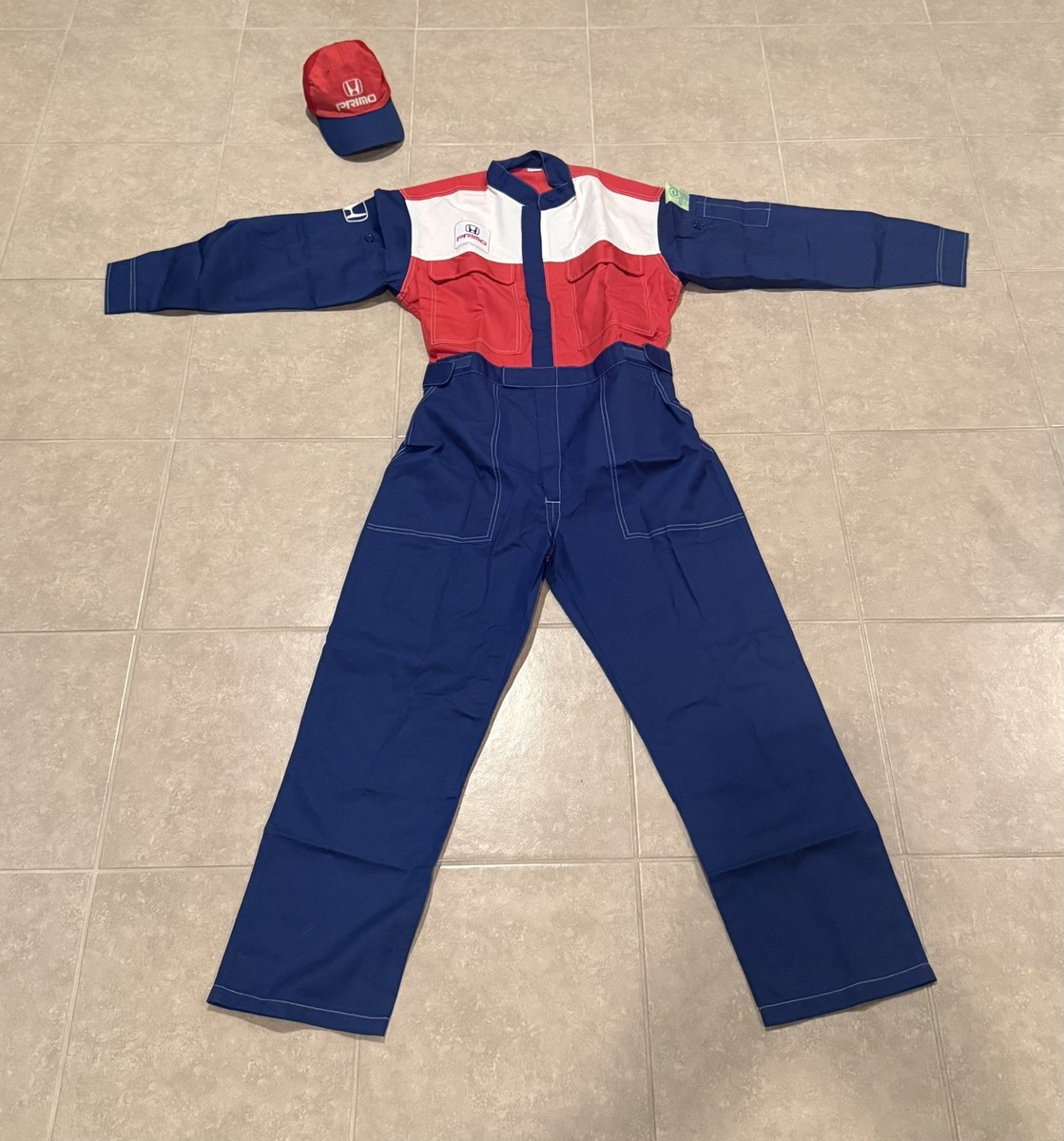 Genuine Retro JDM Honda PRIMO Jumpsuit Coverall w/ Matching Hat